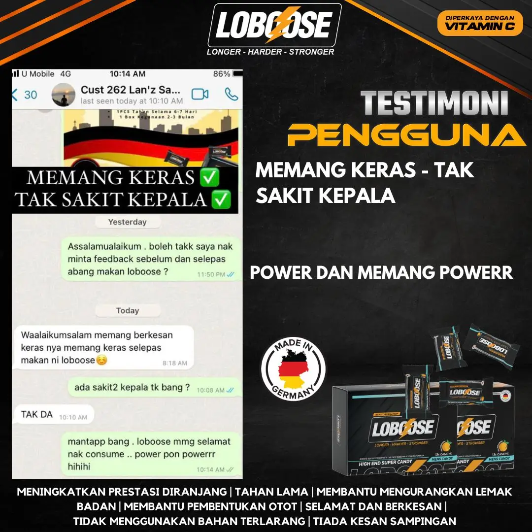 LOBOOSE CANDY 25 TESTIMONI LOBOOSE CANDY